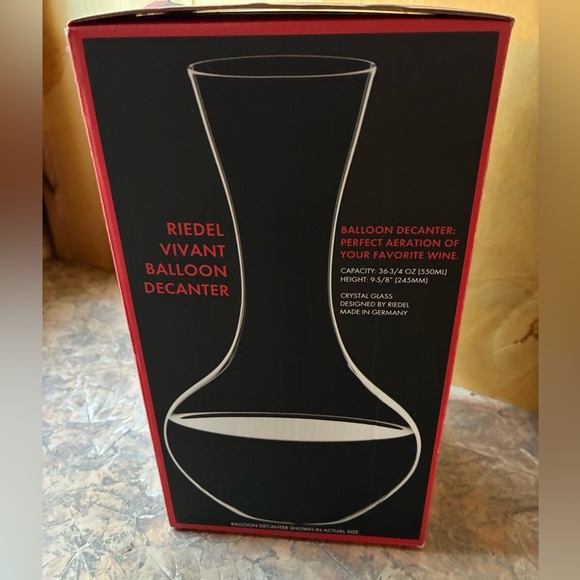 Riedel Wine Balloon Decanter New Crystal - Picture 8 of 10